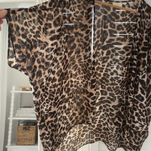 Load image into Gallery viewer, Cozi Jen Hawkins Size 8 - 16 Leopard Print Kimono Bohemian Beach Cover up
