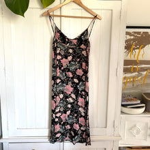 Load image into Gallery viewer, Spell XS size 6 - 8 Winona Slip Midi Dress RRP $229 Black Splits Floral
