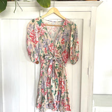 Load image into Gallery viewer, Kivari Size 8 - 10 Pink Floral Short Dress RRP $229 Cocktail Party Summer
