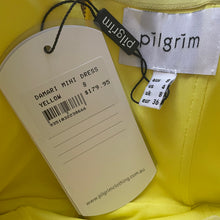 Load image into Gallery viewer, Pilgrim Size 8 Short Yellow Dress RRP $179 Cocktail Party Pencil
