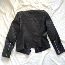 Load image into Gallery viewer, Isabel Marant Lamb Leather Size 8 Black Biker Jacket RRP $3000
