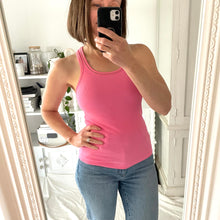 Load image into Gallery viewer, Hansen and Gretel Size 6 Pink Tank Top RRP $119 Pink Y2K 90s racer back
