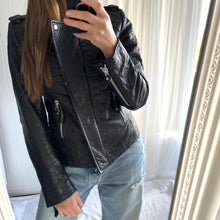 Load image into Gallery viewer, Isabel Marant Lamb Leather Size 8 Black Biker Jacket RRP $3000
