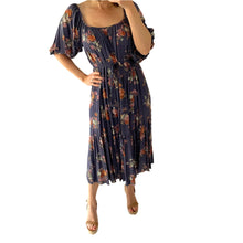 Load image into Gallery viewer, Auguste Size 6 - 10 Midi Dress Blue RRP $229 Boho Bohemian Floral
