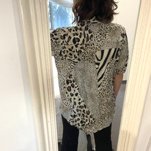 Load image into Gallery viewer, Silent Theory Size 10 - 12 Leopard Print Shirt Unisex RRP $89 Safari
