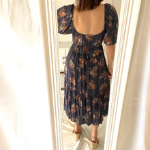 Load image into Gallery viewer, Auguste Size 6 - 10 Midi Dress Blue RRP $229 Boho Bohemian Floral
