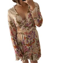 Load image into Gallery viewer, Spell 8 - 10 Small Blue Skies Wrap Dress RRP $229 Bohemian Boho Short
