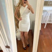 Load image into Gallery viewer, BWLDR Size 8 White Short Pencil Dress RRP $139 Cocktail Summer Party
