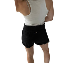 Load image into Gallery viewer, Seafolly Size 14 Black Stretchy waistband shorts RRP $99 Casual Beach Activewear
