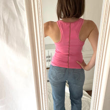 Load image into Gallery viewer, Hansen and Gretel Size 6 Pink Tank Top RRP $119 Pink Y2K 90s racer back
