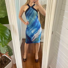 Load image into Gallery viewer, Seduce Size 8 Blue Knee Length Dress RRP $149 Summer Formal
