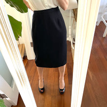 Load image into Gallery viewer, Jane Lamerton 12 Black Pencil Skirt Below the Knee Business Formal
