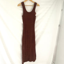 Load image into Gallery viewer, Kivari Dress Midi Knitted Chocolate Brown Size AU 6 - 8 US 2 - 4 Clementine
