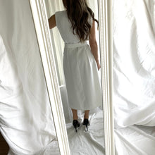 Load image into Gallery viewer, Zara Size 10 White Dress Vest Midi RRP $149 Belt Business Work
