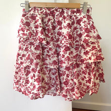 Load image into Gallery viewer, Sportsgirl Size 6 8 Red White Tiered Ra Ra Skirt RRP $59 Short Summer
