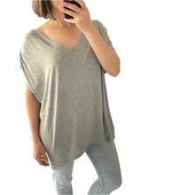 Load image into Gallery viewer, Betty Basics Size 12 - 14 Grey Casual Soft Grey Stretch Tee RRP $34.95 Top T Shirt
