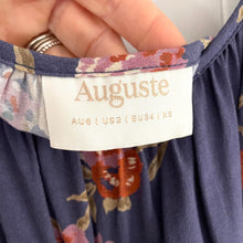 Load image into Gallery viewer, Auguste Size 6 - 10 Midi Dress Blue RRP $229 Boho Bohemian Floral
