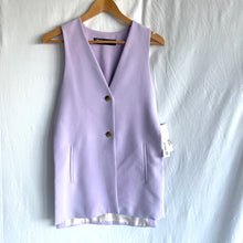 Load image into Gallery viewer, Zara 6 - 8 Waist Coat Mauve RRP $109 Purple Business Races Gold Buttons
