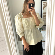 Load image into Gallery viewer, Morrison size 12 - 14 Top RRP $249 Cream Cocktail Formal balloon sleeve top

