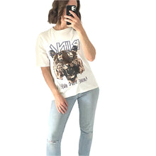 Load image into Gallery viewer, Anine Bing Size 6 - 8 White Tiger Muse Tee T-Shirt RRP $160 Casual
