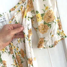 Load image into Gallery viewer, Faithfull the Brand Size 8 White Yellow Flower Short Dress RRP $180 Summer Casual
