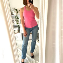 Load image into Gallery viewer, Hansen and Gretel Size 6 Pink Tank Top RRP $119 Pink Y2K 90s racer back
