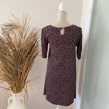 Load image into Gallery viewer, Mister Zimi Size 10 Purple Dress RRP $159 Short 3/4 Sleeve Summer Boho Spots
