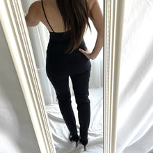 Load image into Gallery viewer, Empire Rose Size 8 - 10 Black Stretch Trousers Pants RRP $245 Designer Australian
