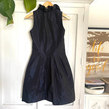 Load image into Gallery viewer, Cue Size 10 Navy Blue Dress RRP $399 Fit Flare Cocktail Evening
