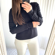 Load image into Gallery viewer, Perfect Stranger Ribbed Jumper Top Size 14 RRP $40 Stretchy Long Sleeve Winter
