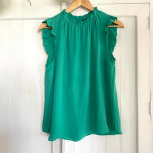 Load image into Gallery viewer, Portmans Top Blouse Green Work Office Size 12 Business Summer
