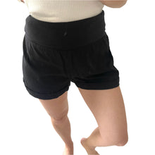 Load image into Gallery viewer, Seafolly Size 14 Black Stretchy waistband shorts RRP $99 Casual Beach Activewear
