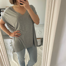 Load image into Gallery viewer, Betty Basics Size 12 - 14 Grey Casual Soft Grey Stretch Tee RRP $34.95 Top T Shirt
