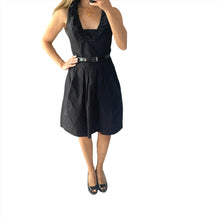 Load image into Gallery viewer, Cue Size 10 Navy Blue Dress RRP $399 Fit Flare Cocktail Evening
