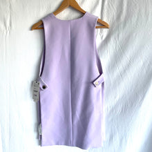 Load image into Gallery viewer, Zara 6 - 8 Waist Coat Mauve RRP $109 Purple Business Races Gold Buttons
