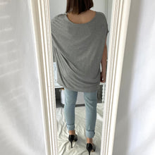 Load image into Gallery viewer, Betty Basics Size 12 - 14 Grey Casual Soft Grey Stretch Tee RRP $34.95 Top T Shirt
