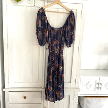 Load image into Gallery viewer, Auguste Size 6 - 10 Midi Dress Blue RRP $229 Boho Bohemian Floral
