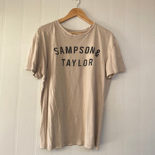 Load image into Gallery viewer, Sampson &amp; Taylor Size 10 - 14 Oversized Mens Tee Beige Vintage Look
