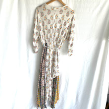 Load image into Gallery viewer, Raga Dress Size 10 - 12 Boho Paisley White Pink RRP $380 Bohemian Summer
