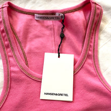 Load image into Gallery viewer, Hansen and Gretel Size 6 Pink Tank Top RRP $119 Pink Y2K 90s racer back
