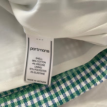 Load image into Gallery viewer, Portmans Size 10 Green Blue Check Aline Skirt Short RRP $129 Work Retro
