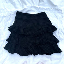 Load image into Gallery viewer, Perfect Strangers Size 8 Black Ra Ra Short Skirt Tiered RRP $65
