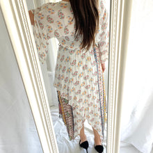 Load image into Gallery viewer, Raga Dress Size 10 - 12 Boho Paisley White Pink RRP $380 Bohemian Summer
