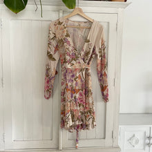 Load image into Gallery viewer, Spell 8 - 10 Small Blue Skies Wrap Dress RRP $229 Bohemian Boho Short
