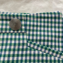 Load image into Gallery viewer, Portmans Size 10 Green Blue Check Aline Skirt Short RRP $129 Work Retro
