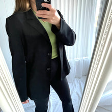 Load image into Gallery viewer, Jacqui E Size 10 Made Australia RRP $199 Black Blazer Business Work
