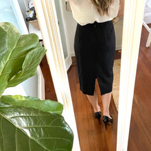 Load image into Gallery viewer, Jane Lamerton 12 Black Pencil Skirt Below the Knee Business Formal
