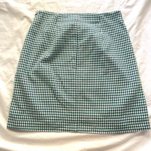 Load image into Gallery viewer, Portmans Size 10 Green Blue Check Aline Skirt Short RRP $129 Work Retro
