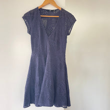 Load image into Gallery viewer, Sportsgirl Small Size 8 10 Blue Lace Mini Dress RRP $25 Summer V Neck
