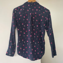 Load image into Gallery viewer, Marcs Size 6 Long Sleeve Silk Shirt Blue Moon RRP $189 Work Button Up
